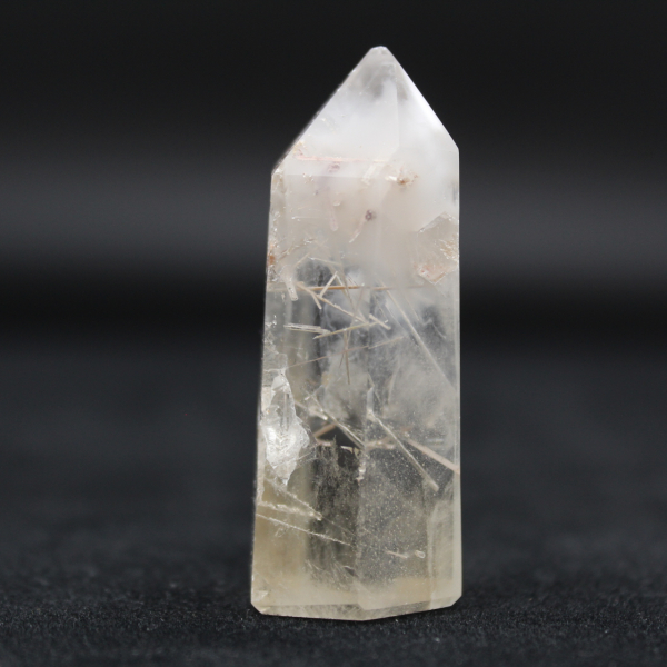 Quartz prism with inclusion