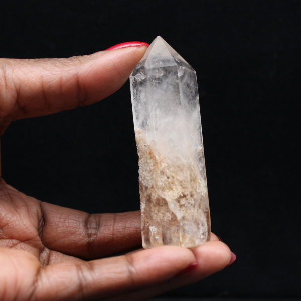 Quartz prism with inclusion