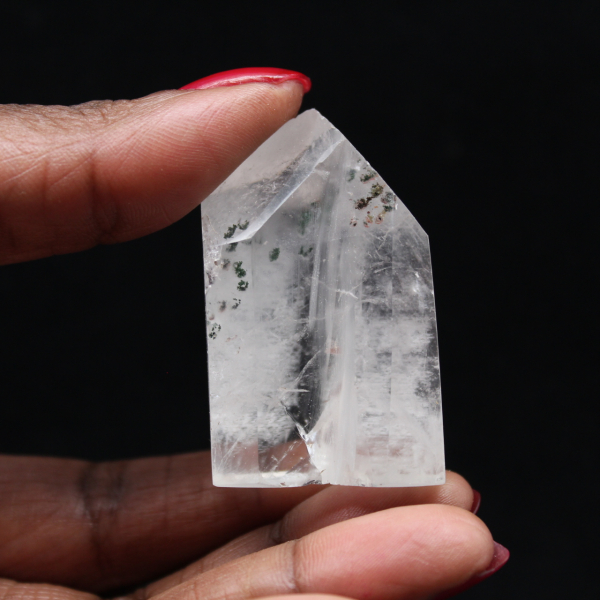 Quartz prism with inclusion