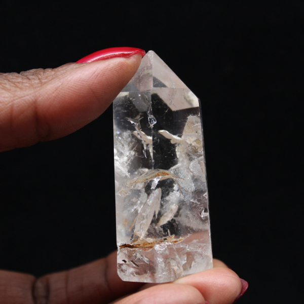Quartz prism with inclusion