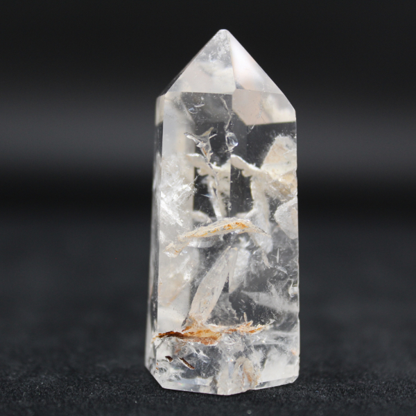 Quartz prism with inclusion