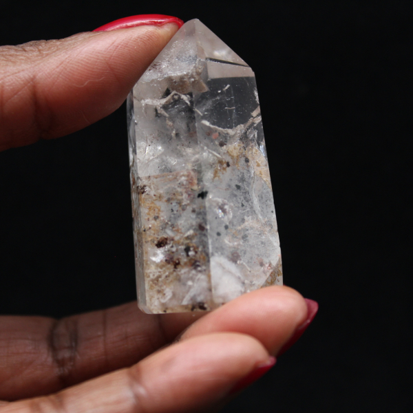 Quartz prism with inclusion