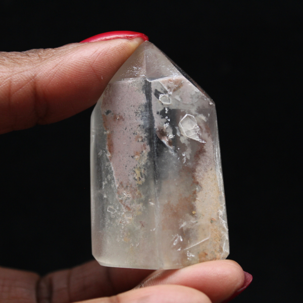Quartz prism with inclusion