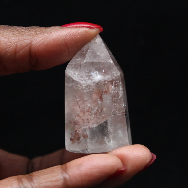 Quartz prism with inclusion