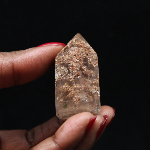 Quartz prism with inclusion