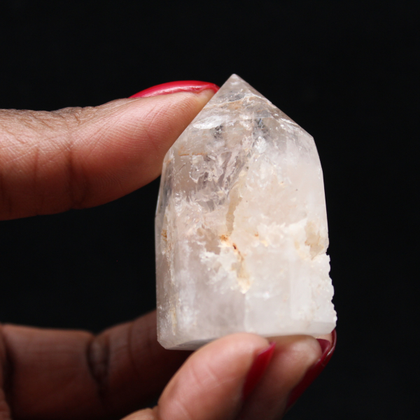 Quartz prism with inclusion