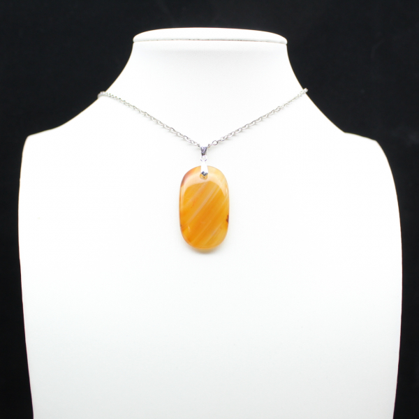 Madagascar carnelian pendant