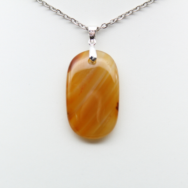 Madagascar carnelian pendant