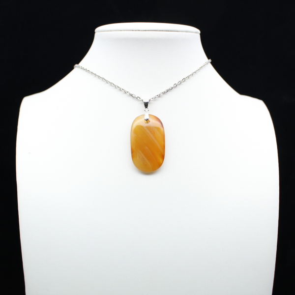 Madagascar carnelian pendant