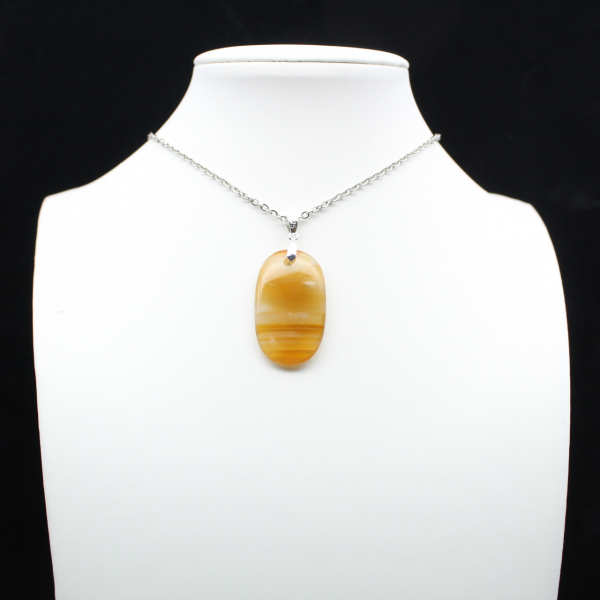 Carnelian stone pendant