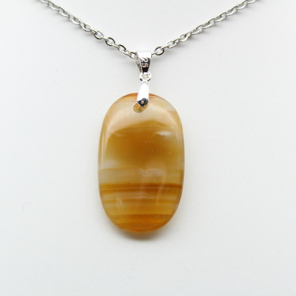 Carnelian stone pendant