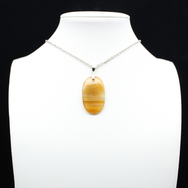 Carnelian stone pendant