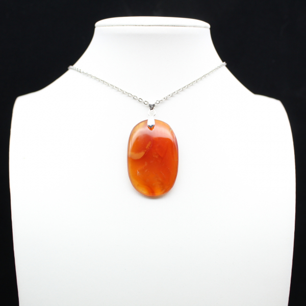 Polished Carnelian Pendant