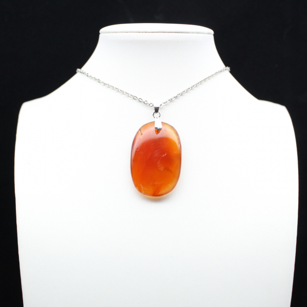 Polished Carnelian Pendant