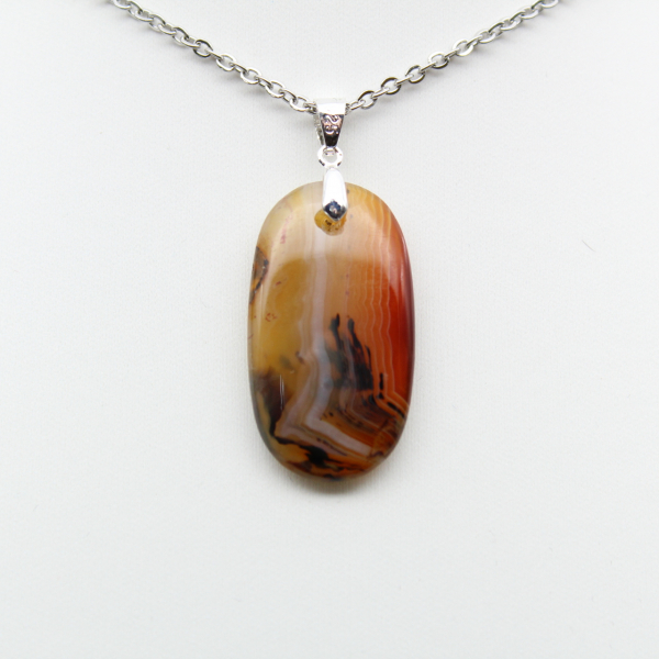 Madagascar carnelian pendant
