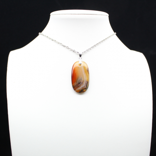 Madagascar carnelian pendant