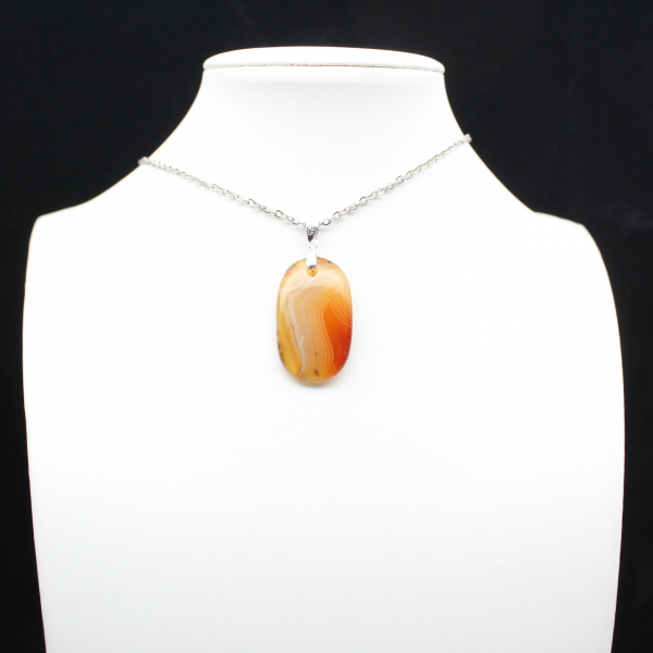 Carnelian stone pendant