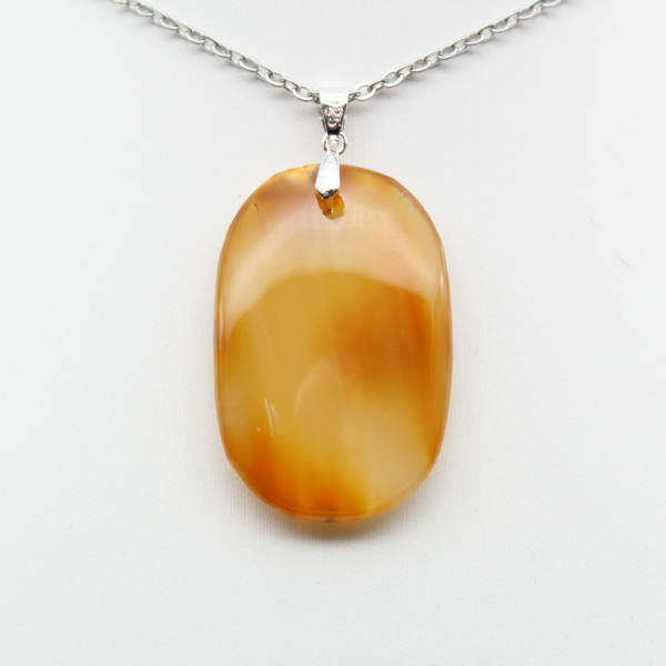 Polished Carnelian Pendant