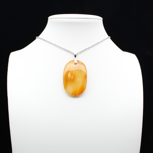 Polished Carnelian Pendant