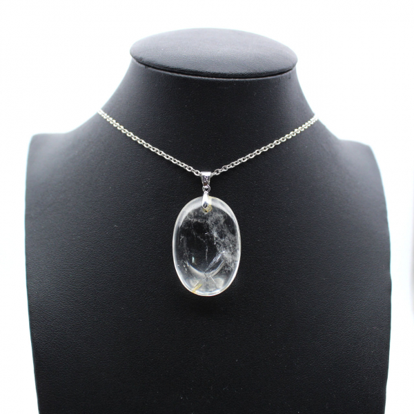 Rock crystal stone pendant