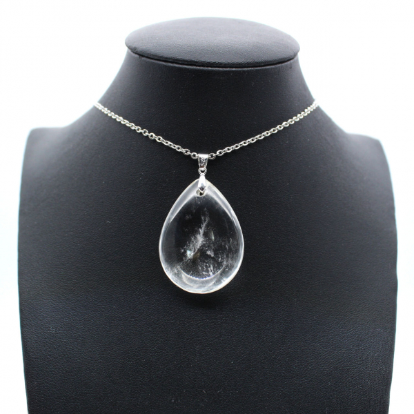 Rock crystal stone pendant