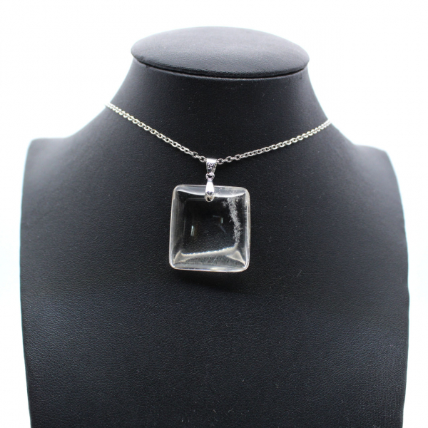 Rock crystal stone pendant