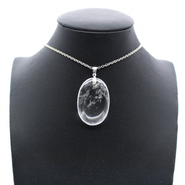 Rock crystal stone pendant