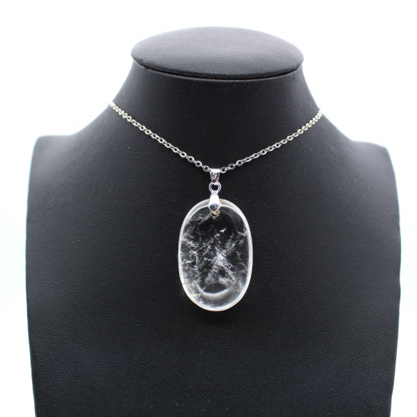 Rock crystal stone pendant