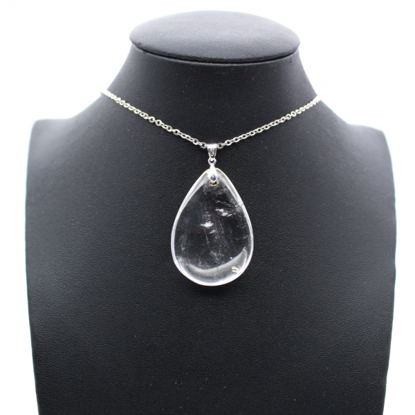 Rock crystal stone pendant
