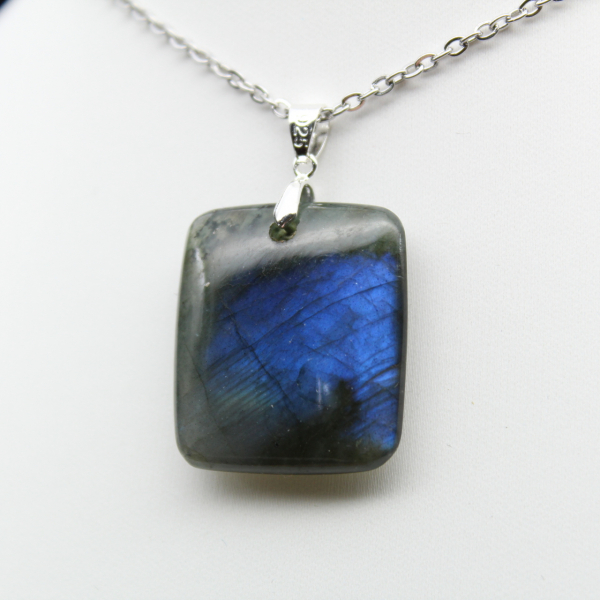 Square labradorite pendant