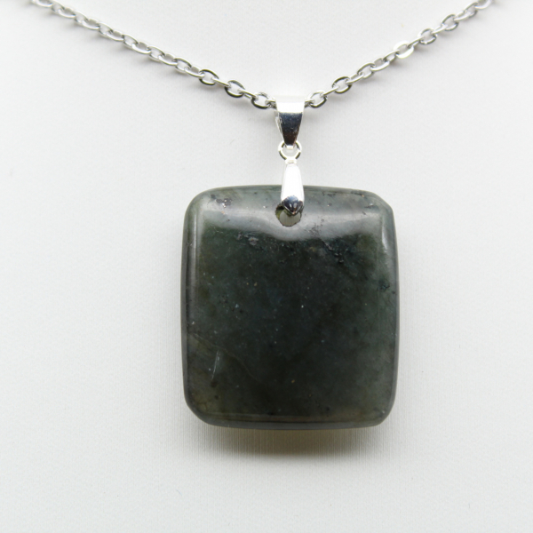 Square labradorite pendant