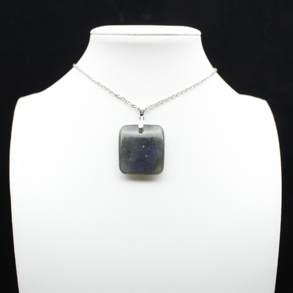 Square Labradorite Stone Pendant
