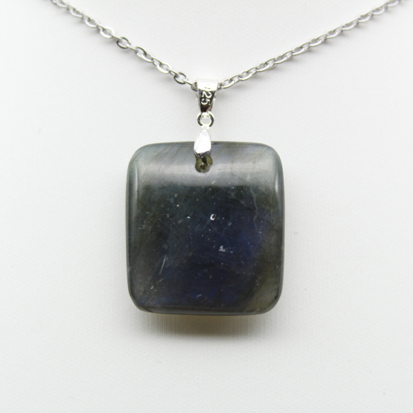 Square Labradorite Stone Pendant