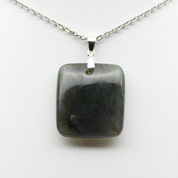 Square Labradorite Stone Pendant