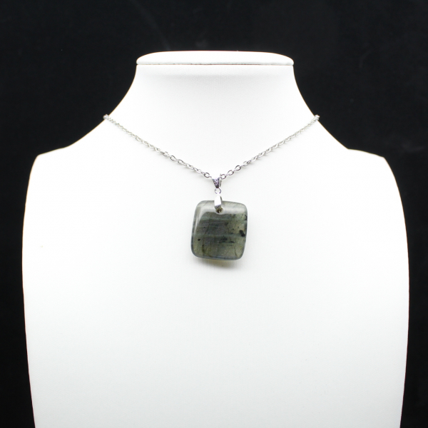 Square labradorite pendant