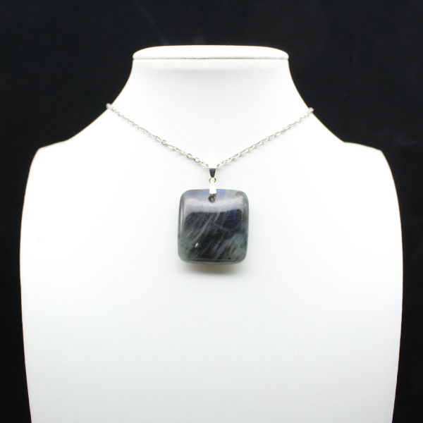 Square labradorite pendant