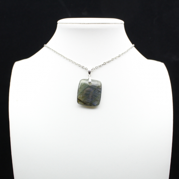 Square labradorite pendant