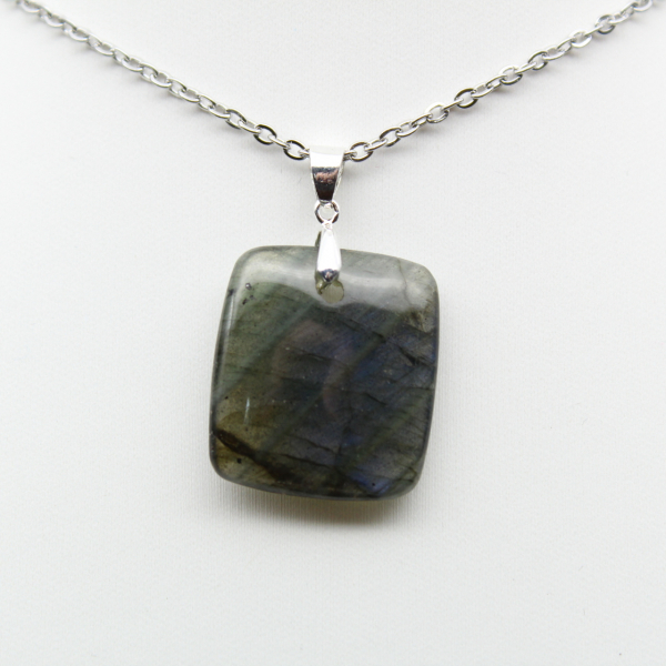 Square labradorite pendant