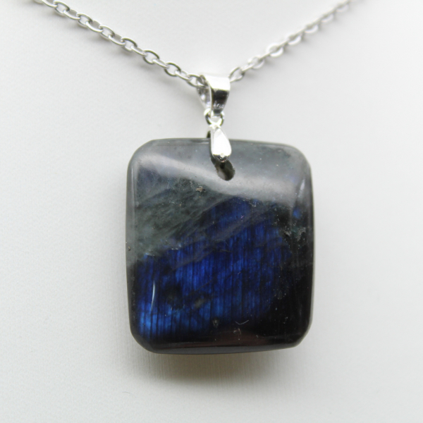 Labradorite square pendant