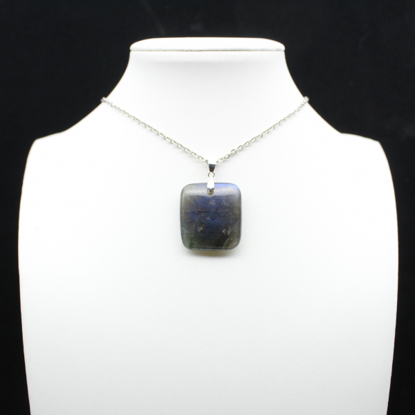 Square labradorite pendant