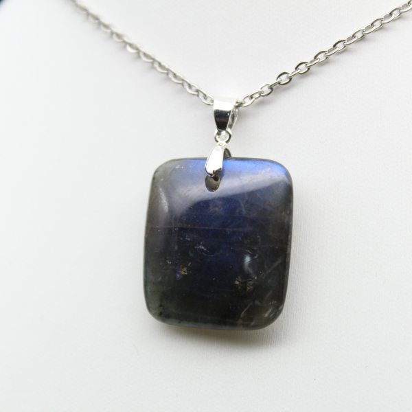 Square labradorite pendant