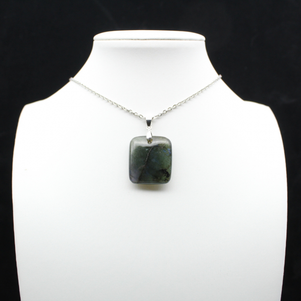Square labradorite pendant
