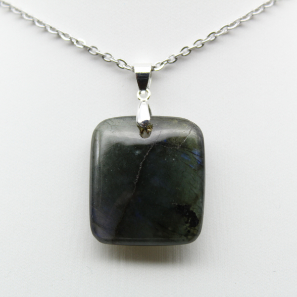 Square labradorite pendant
