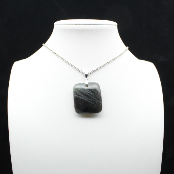 Square labradorite pendant