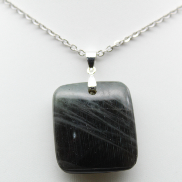 Square labradorite pendant