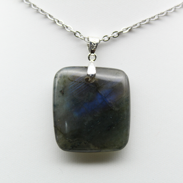 Square labradorite pendant