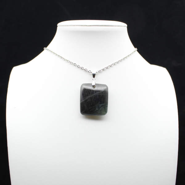 Square Labradorite Stone Pendant