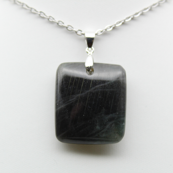 Square Labradorite Stone Pendant