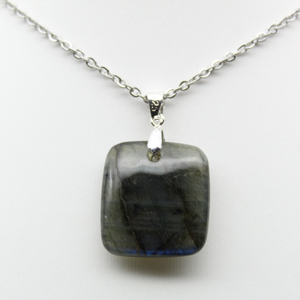 Labradorite square pendant