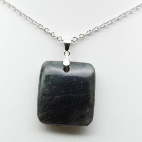 Square labradorite pendant